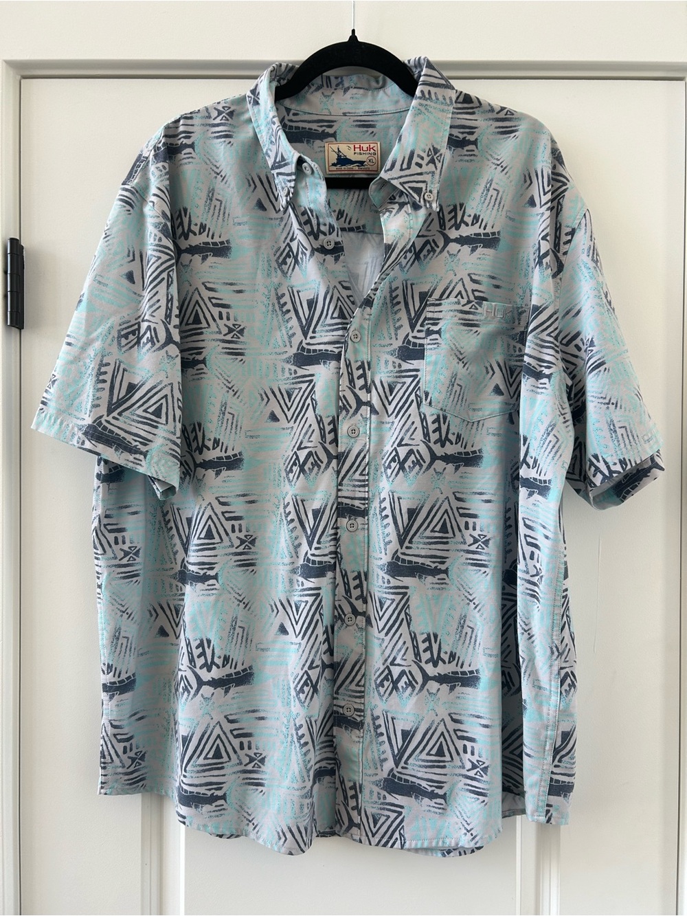 HUK Fishing Performance Short Sleeve Button Down XL